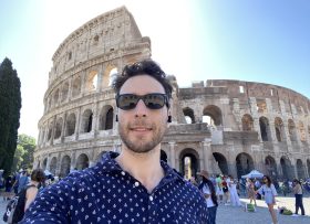 Ben at the Colosseum