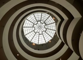 Circular roof with windows