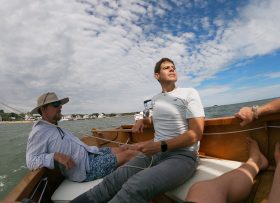 Ricardo on a sailboat