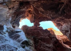 Inside view of a canyon