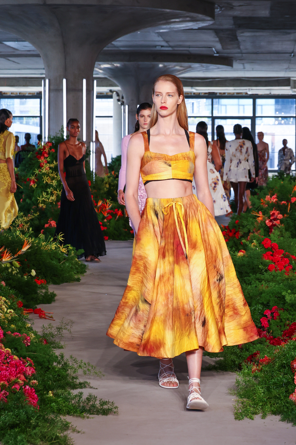 Model walking in the fashion show