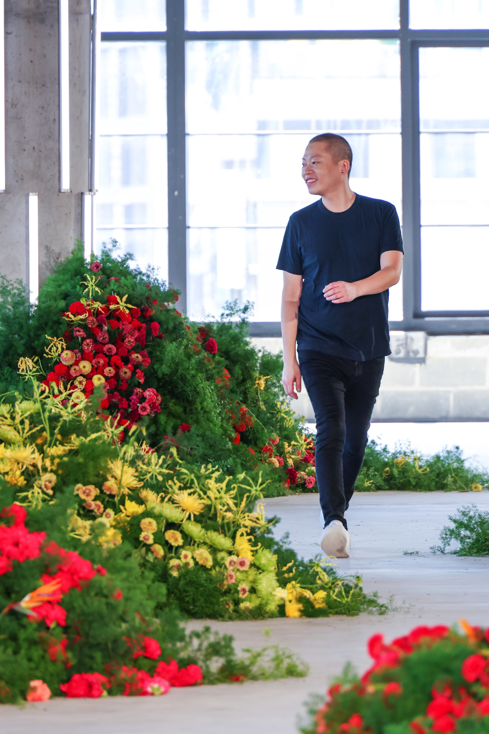 Model walking in the fashion show