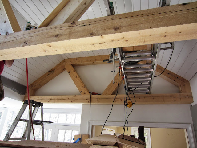 Aged-in-Place Trusses in a Hingham Kitchen Renovation