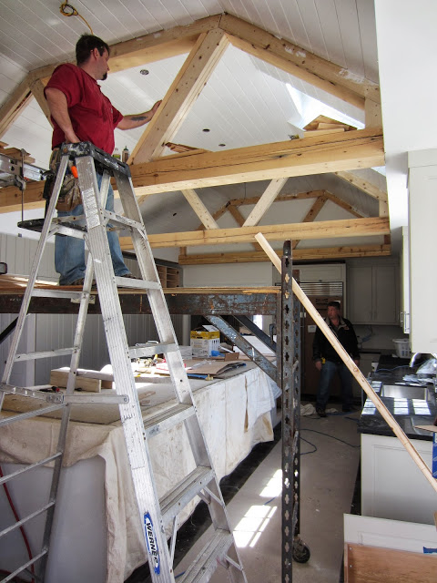 Aged-in-Place Trusses in a Hingham Kitchen Renovation