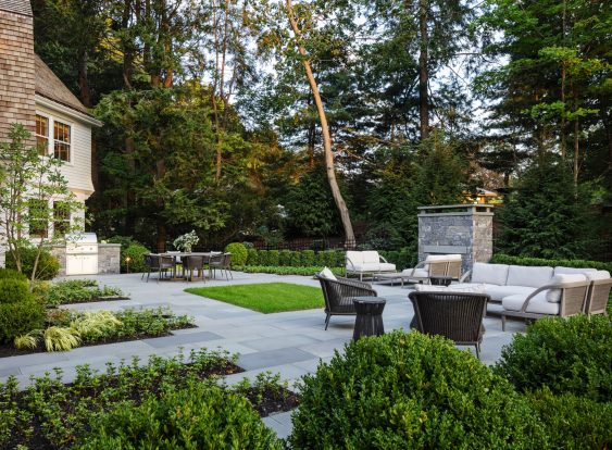 Copper Park Patio Dusk