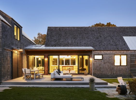 Katama Cove Exterior Rear Deck Dusk