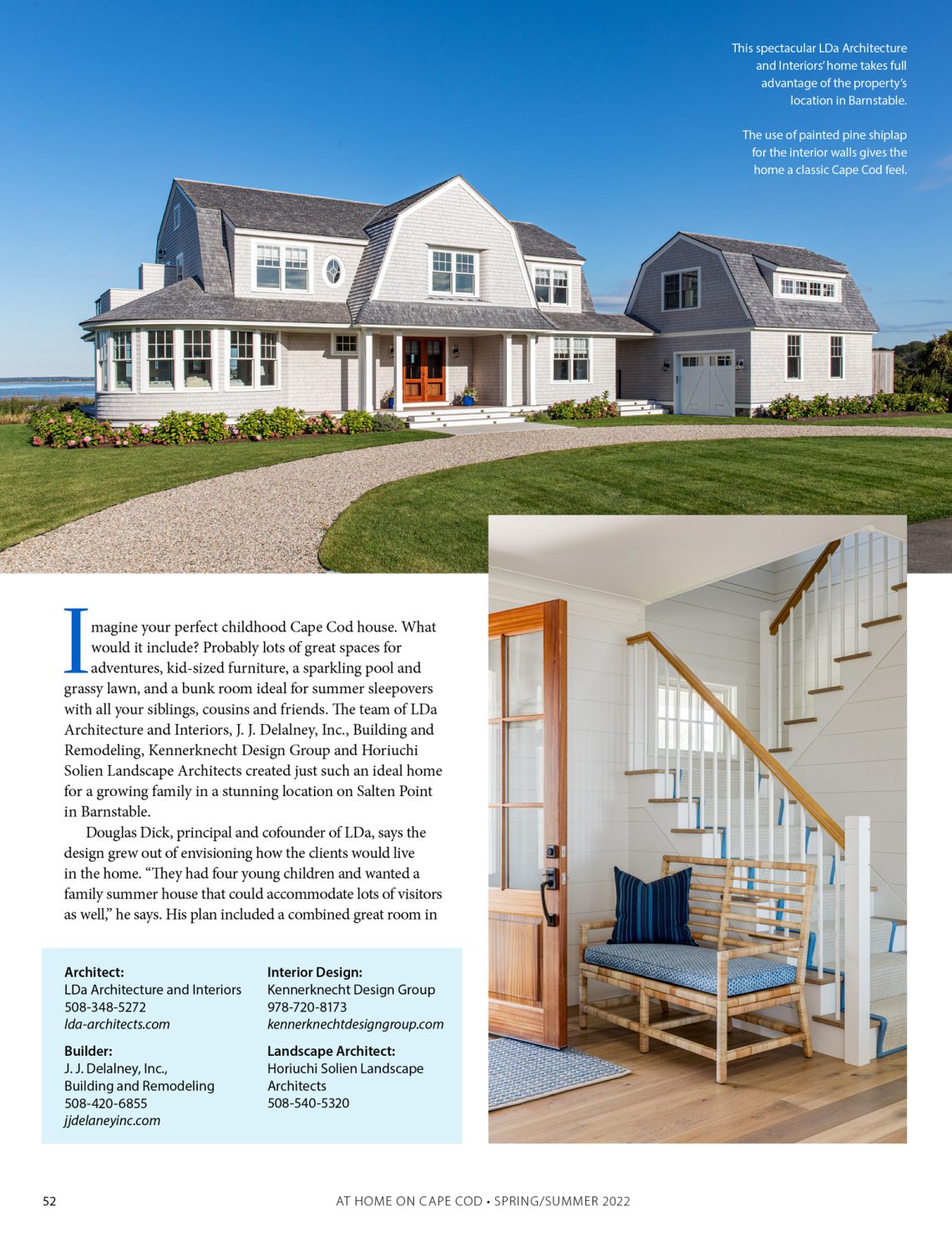 "The Ultimate Family Retreat" magazine page