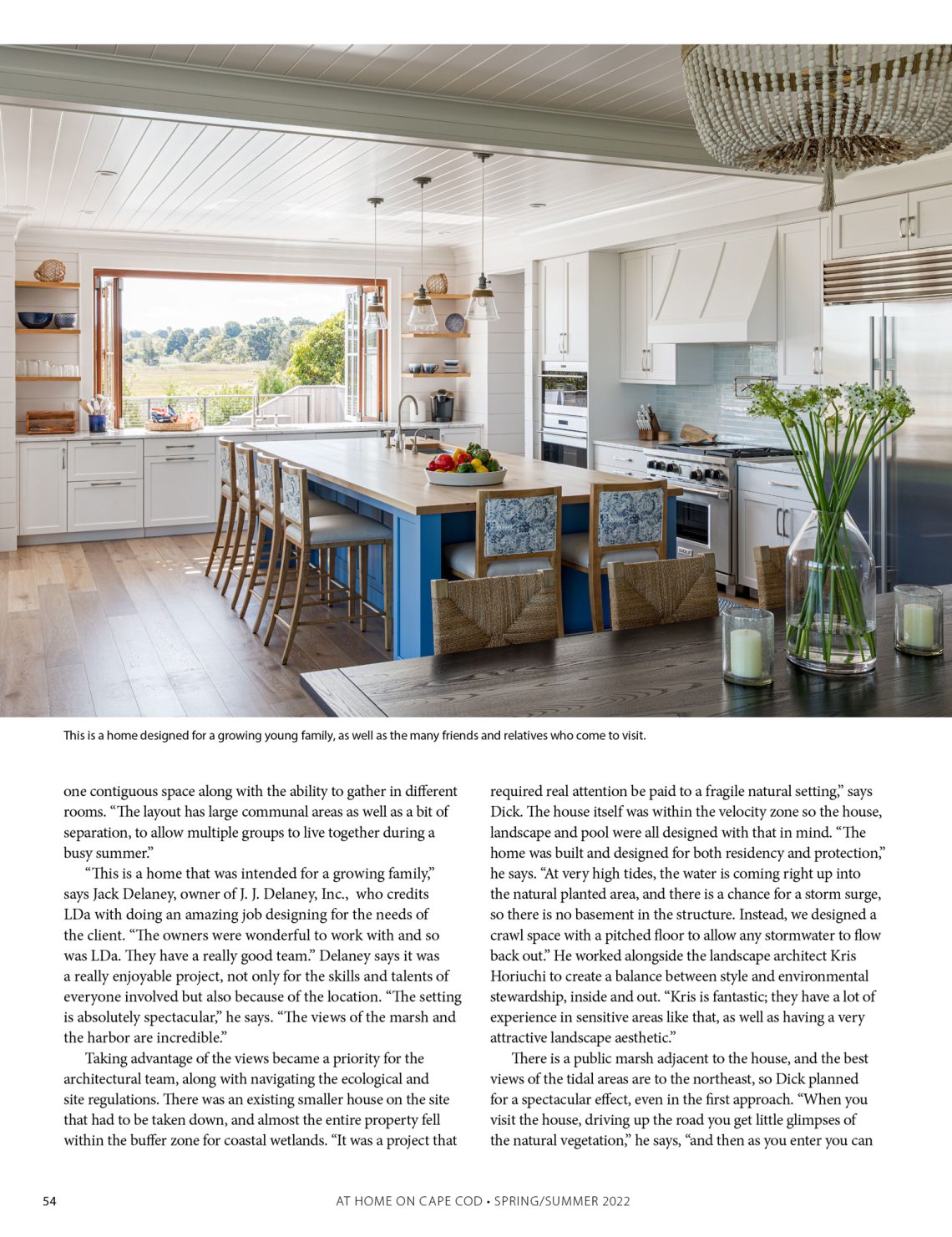 "The Ultimate Family Retreat" magazine page