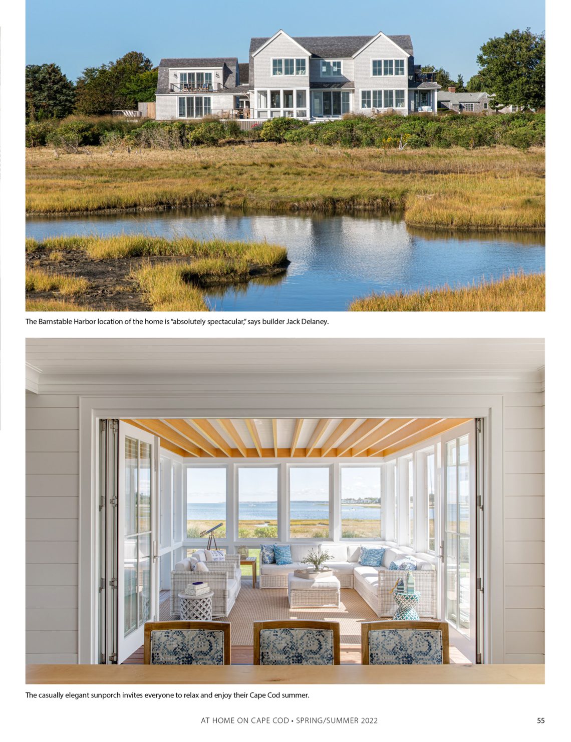 "The Ultimate Family Retreat" magazine page