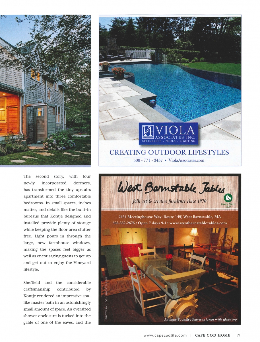 "Vineyard Vibe" Cape Code Home Magazine