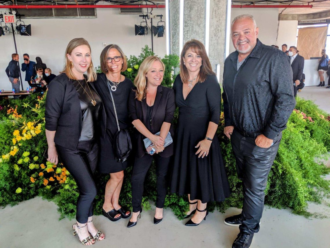 Group of designers at the fashion show