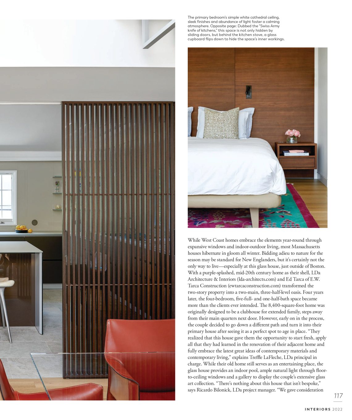 Glassy Living magazine page