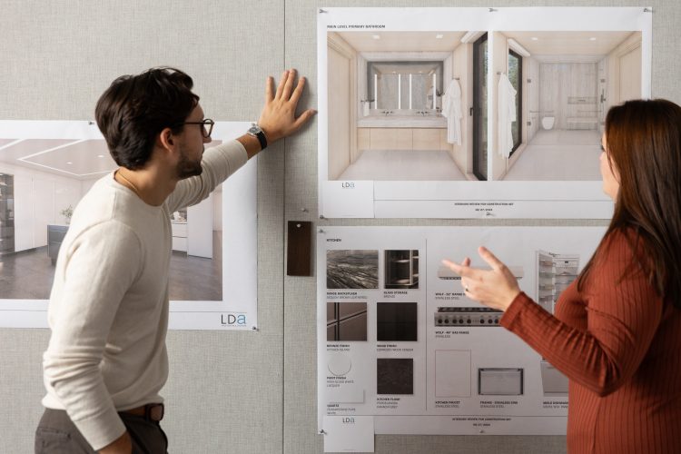 LDa employees at work on architecture project.