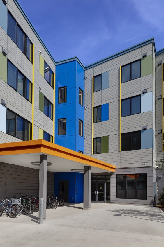 Live 155 Residential Community courtyard entry