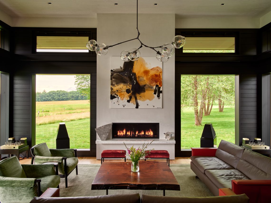 Music Pavilion fireplace