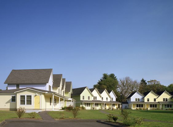 Paradise Pond homes in clusters