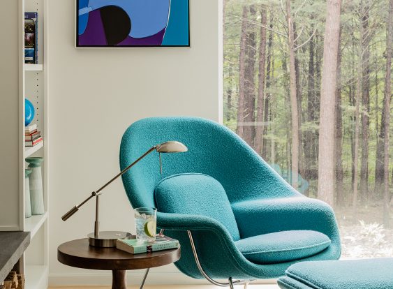 CSD Lake Life living room art and chair detail v2