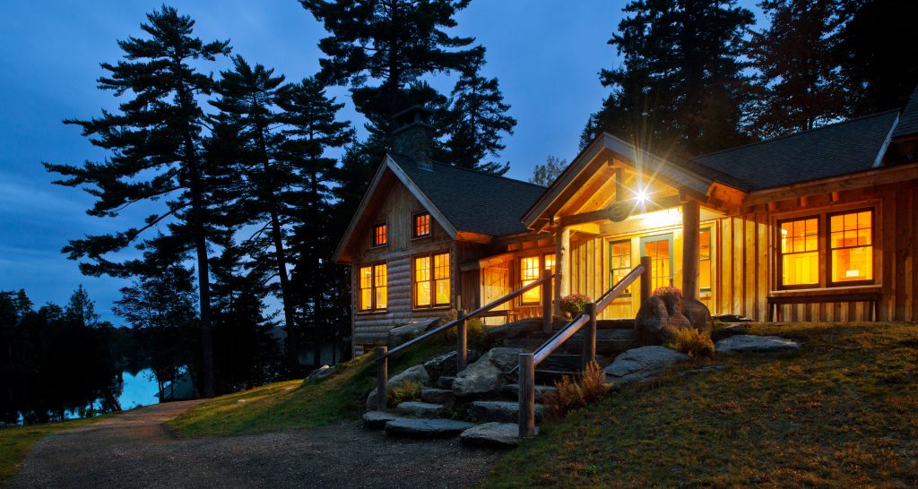 AMC Chairback lodge at dusk 3 hero