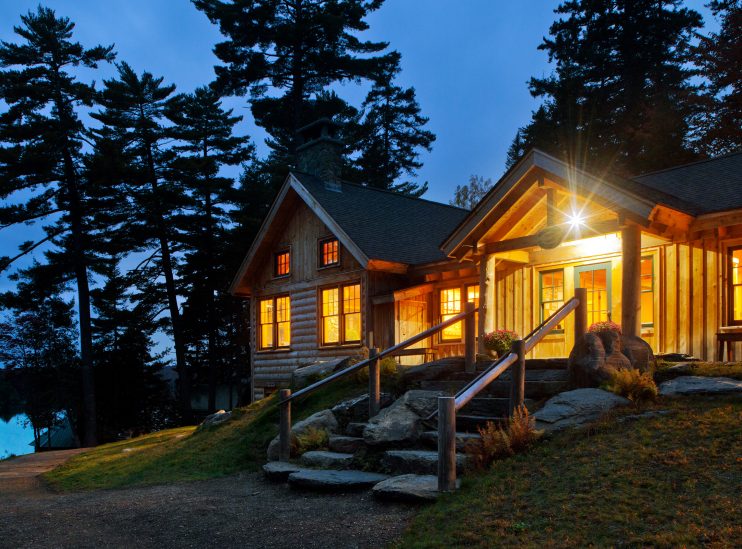 AMC Chairback lodge at dusk 3 hero