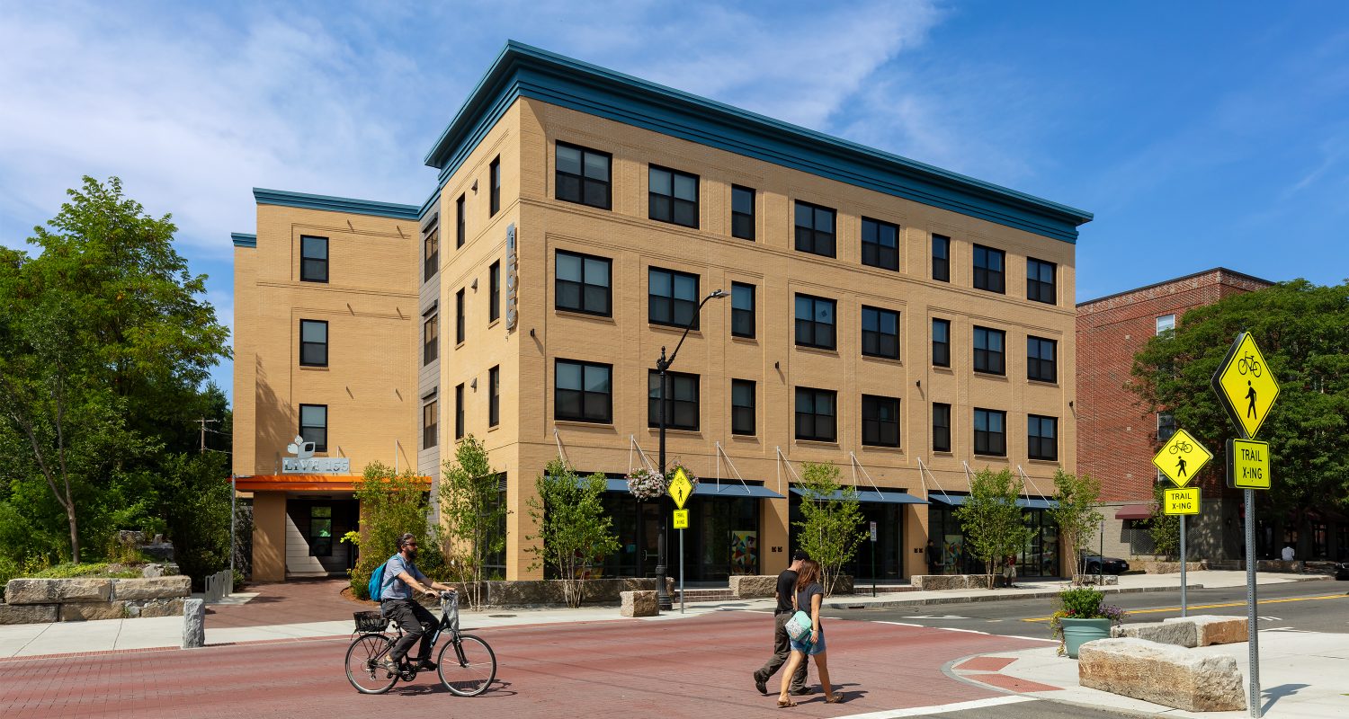 Live 155 exterior with people hero