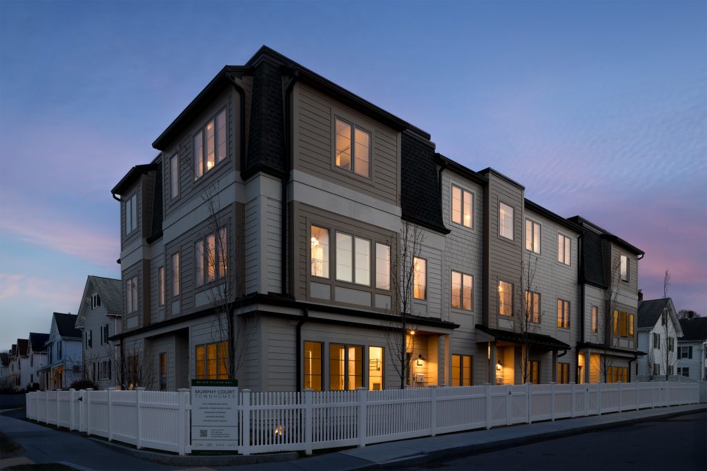 Murphy Court Townhomes Dusk Exterior