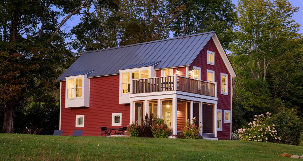 Brook House Barn_Exterior Front Dusk